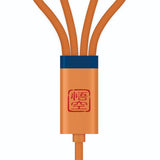 (3C版)XPower x 龍珠Z BC24 8合1 2出4 100W PD3.0鋁合金傳輸高速充電線 (悟空)