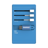 Momax 1-World+ 70W GaN 伸縮充電線旅行插座 UA18