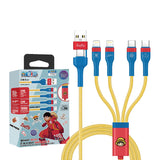 XPower x One Piece BC24 8合1 2出4 100W PD3.0 鋁合金傳輸快速充電線 (路飛)