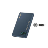 (3C認證版) XPower MagDigita5彩屏磨沙玻璃面顯示5000mAh PD3.0+QI2 磁吸移動電源