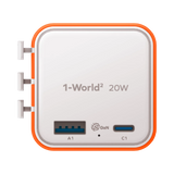 Momax 1-World 20W 2-插口旅行充電插座 UA29