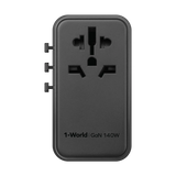 Momax 1-World 140W 4-插口 + AC旅行充電插座 UA16