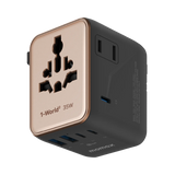 Momax 1-World2 35W 5接口雙AC旅行插座 UA27