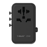 Momax 1-World+ 25W GaN 伸縮充電線旅行插座 UA20