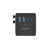 Momax 1-World2 100W GaN 4接口 雙AC 旅行插座 UA23