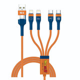 (3C版)XPower x 龍珠Z BC24 8合1 2出4 100W PD3.0鋁合金傳輸高速充電線 (悟空)