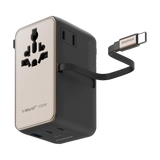 Momax 1-World2+ 100W 4接口 雙 AC 連USB-C 充電線旅行插座 UA25