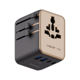 Momax 1-World2 70W GaN 5接口 雙AC 旅行插座 UA22