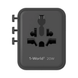 Momax 1-World2 20W 3接口雙AC旅行插座 UA26