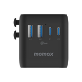 Momax 1-World2 70W GaN 5接口 雙AC 旅行插座 UA22