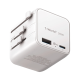 Momax 1-World 20W 2-插口旅行充電插座 UA29