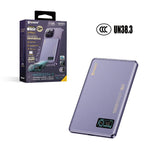 (3C認證版) XPower MagDigita5彩屏磨沙玻璃面顯示5000mAh PD3.0+QI2 磁吸移動電源