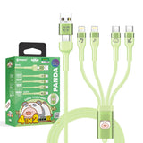 XPower x 罐頭豬LuLu BC24 8合1 2出4 100W PD3.0鋁合金傳輸快速充電線