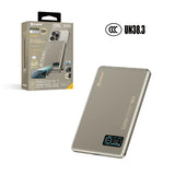 (3C認證版) XPower MagDigita5彩屏磨沙玻璃面顯示5000mAh PD3.0+QI2 磁吸移動電源