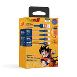 (3C版)XPower x 龍珠Z BC24 8合1 2出4 100W PD3.0鋁合金傳輸高速充電線 (悟空)