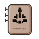 Momax 1-World2 35W 5接口雙AC旅行插座 UA27