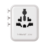 Momax 1-World2 20W 3接口雙AC旅行插座 UA26