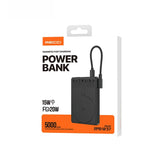 Recci 5000mAh PD 20W 2合1 USB C 帶線磁吸移動電源 RPB-W37