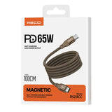 Recci USB C to USB C Magnetic PD 65W 1M 磁吸連接線 RS23CC