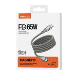 Recci USB C to USB C Magnetic PD 65W 1M 磁吸連接線 RS23CC