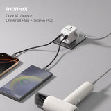Momax 1-World2 20W 3接口雙AC旅行插座 UA26