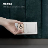 Momax 1-World2 70W GaN 5接口 雙AC 旅行插座 UA22