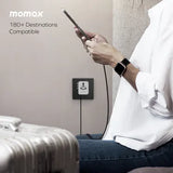 Momax 1-World2 20W 3接口雙AC旅行插座 UA26