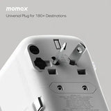 Momax 1-World+ Flow 35W 連USB-C 充電線旅行充電插座 UA21