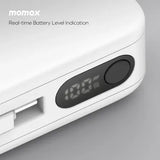 [CCC認證產品] Momax 1-Power Vital+ 10000mAh USB-C及Lightning線 流動電源 IP138MFI