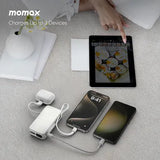[CCC認證產品] Momax 1-Power Vital+ 10000mAh USB-C及Lightning線 流動電源 IP138MFI