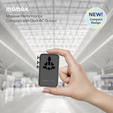 Momax 1-World2 100W GaN 4接口 雙AC 旅行插座 UA23