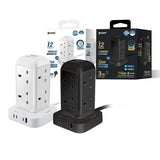 (預售產品) XPower Pillar 8 PL8 迷你直立式12輸出拖板 3米線長 8個插頭 PD 3.0輸出拖板