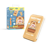 (預售產品)(3C認證)XPower x 罐頭豬LuLu M10C+ 6合1 10000mAh多功能迷你20W PD3.0+ 磁吸無線快充移動電源 (水豚)