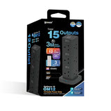 XPower Optimus12 OM12 全港首款直立式15輸出開關拖板 (3米線長 12個插頭 PD 3.0輸出)