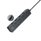 (預售產品) XPower PST4 58mm 3米線長 7輸出PD 3.0獨立開關4頭拖板