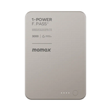 [CCC認證產品] Momax 1-Power F.Pass⁺ 3000mAh 磁吸帶線流動電源 IP160