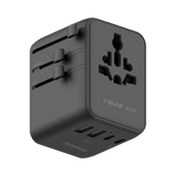 Momax 1-World² 45W 五插口雙AC 旅行充電插座 UA31