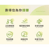 台灣 3ZeBra - 酪梨枕 溫感按摩腰靠枕 (三合一按摩枕)