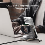 Momax 1-Charge Q.Port²  折疊 Qi2 25W 三合一無線充電支架